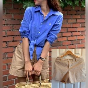 Lauren Ralph Lauren | tan cotton shorts
